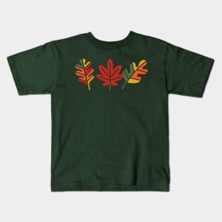 Colorful Autumn Leaves Kids T-Shirt